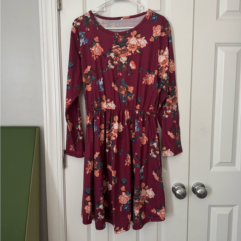 Floral Long Sleeve Dress